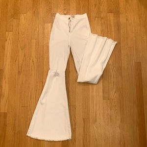 White bell bottoms